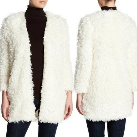 NWT Vertigo Paris Cream Teddy Jacket - Picture 3 of 5